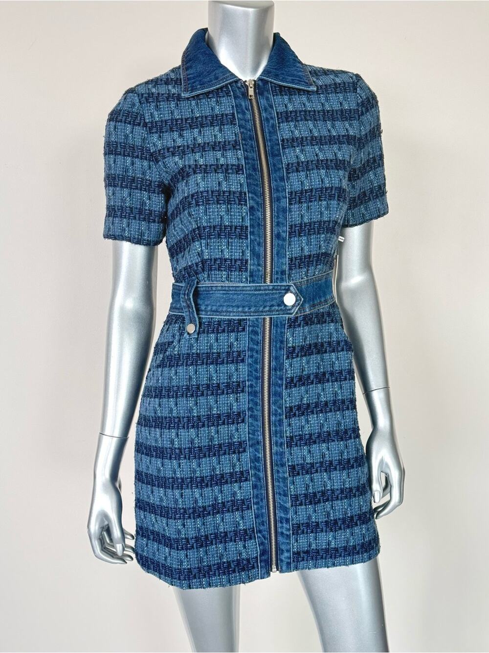 Jason Wu women tweed/jeans dress size XS Retail 320$